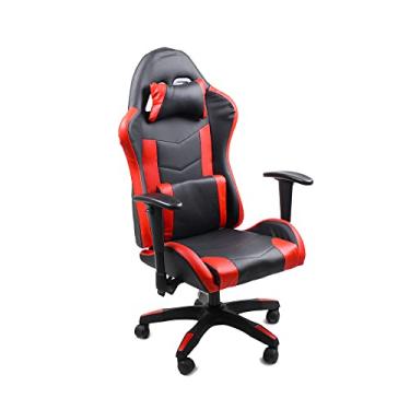 Imagem de Cadeira Gamer Fun Ergonomica Reclinável Giratória Cores Cor:Vermelho