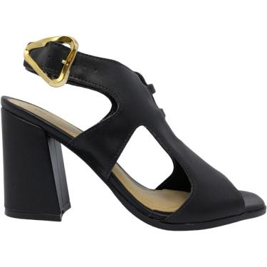 Imagem de Sandália Feminina Casual Dia a Dia Passeio Trabalho Festa Chique Salto Grosso Conforto Ramarim 2541211