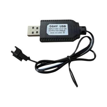Imagem de Cabo Carregador USB Para Bateria NiMh/NiCd 3.6-9.6V 250mA SM 2P Plugue