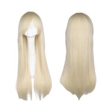 Imagem de Peruca Cosplay Ombre Preta E Vermelha Para Mulheres, Longa E Lisa, Res