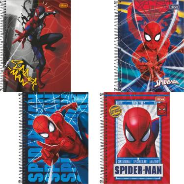Imagem de CADERNO CAPA DURA UNIVERSITÁRIO SPIDER MAN 10M 160F TILIBRA