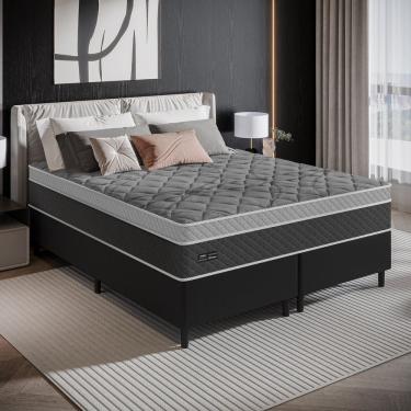 Imagem de Cama Box Queen 158cm Molas Ensacadas Ferrara Umaflex Base 2CEN