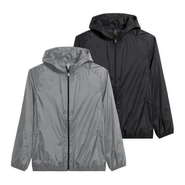 Imagem de Kit 2 Jaquetas Corta Vento Masculina Leve Impermeável Para Academia Corrida Caminhada-Masculino