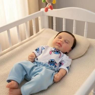 Imagem de Bebê Reborn Loulou Silicone Sólido Mama e Faz Xixi Pintura Hiper Reali