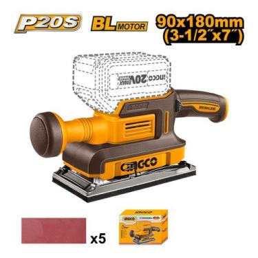 Imagem de Lixadeira Orbital INGCO BL Bateria 20V Linha P20S