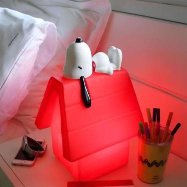 Imagem de Luminária 3D Casinha Snoopy Peanuts Decoração Criativa Bivolt - Powerm