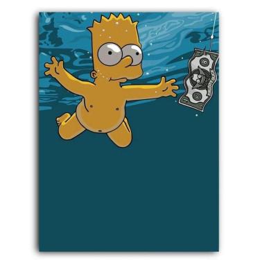 Imagem de Placa  Mdf  30 Cm X 20 Cm - Bart Nirvana  Bd01 