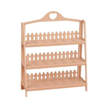 Imagem de Mini Casa De Bonecas DIY: Prateleira Vazia, Mini Móveis, Suporte De Ex