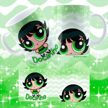 Imagem de Caneca Meninas Super Poderosas + Pingente Lindinha Florzinha Docinho C