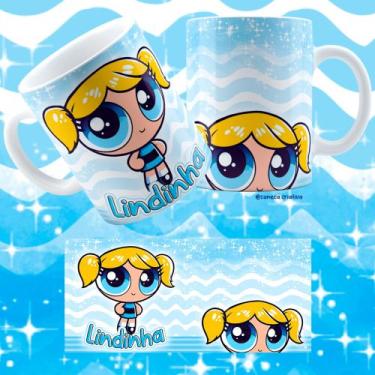 Imagem de Caneca Meninas Super Poderosas + Pingente Lindinha Florzinha Docinho C