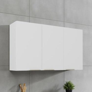 Imagem de Armário de Cozinha em Aço 3 Portas 120cm com Dobradiças Slow Motion Re