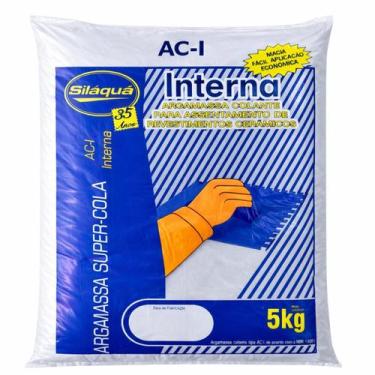Imagem de Argamassa Interna Ac1 Super Cola 5Kg Revestimento Piso - SILAQUA