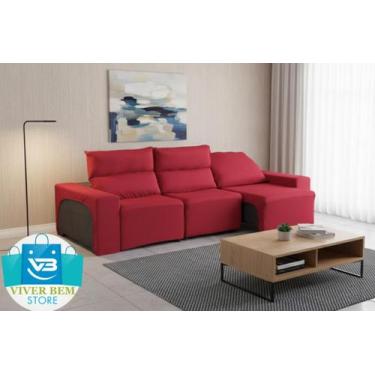 Imagem de Protetor Capa Sofá Retrátil e Reclinável 2 ou 3 lugares Veste Fácil Ta