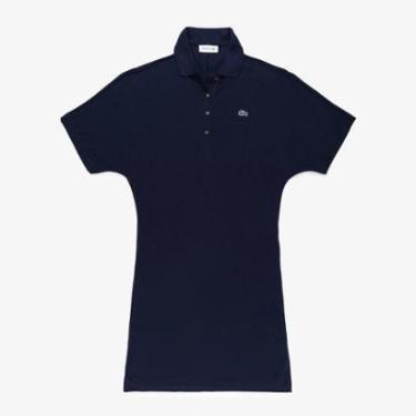 Imagem de Vestido Polo Piqué com Manga Morcego-Feminino