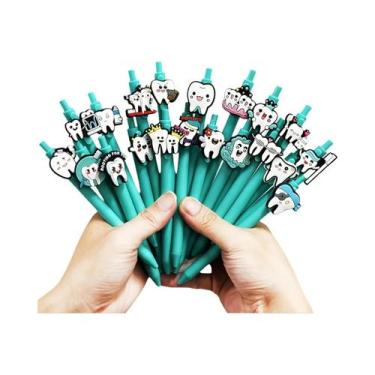 Imagem de Canetas Esferográficas Do Dia Mundial Do Dente Promovendo a Saúde Buca