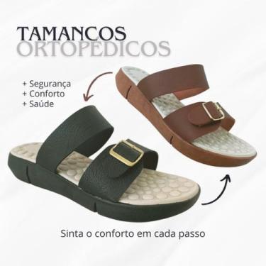 Imagem de Sandalia Ortopédica Tamanco Leve Super Confortável Para Esporão Massag