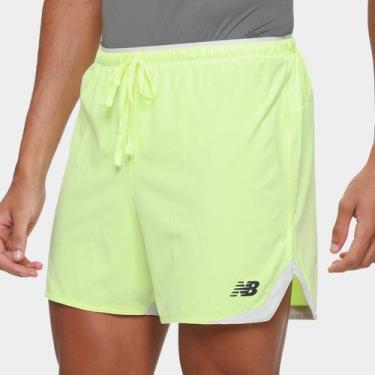 Imagem de Shorts New Balance Rc Essential 5 Masculino, Verde claro, M