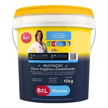 Imagem de Cloro Orgânico Estabilizado Multiação Bel Piscinas 10kg