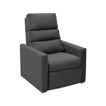 Imagem de Poltrona Do Papai Reclinável Ravena Suede Diferencial De Conforto Cinza Speciale Home