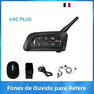 Imagem de Fones De Ouvido Intercomunicadores Bluetooth Para Árbitros De Futebol 