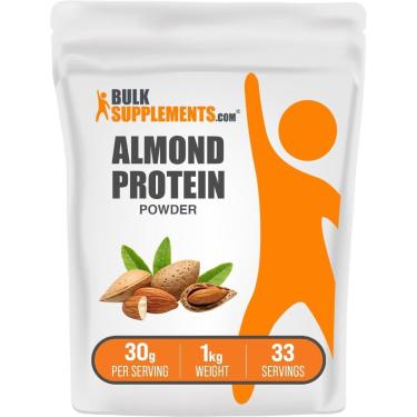 Imagem de Pó de Proteína de Amêndoas à Base de Plantas BulkSupplements 1kg-Unissex