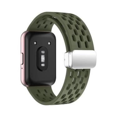 Imagem de Pulseira Magnética Samsung Galaxy Fit 3 Com Fivela De Metal E Banda De