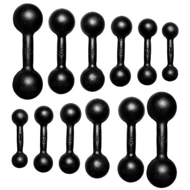 Imagem de Kit Halteres Ferro Pares 1 2 3 4 5 e 10kg Halter Bola-Unissex