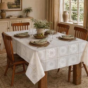 Imagem de Toalha Rendada Plástico PVC Lavável 6 Lugares - Lenharo Enxovais, MADR