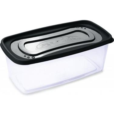 Imagem de Pote para Alimentos Pote Clic Retangular 3L para Armazenar em Plástico com Fechamento F...