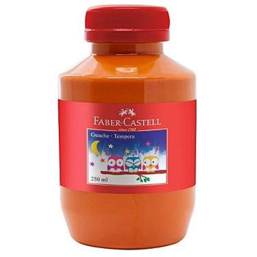 Imagem de Tinta Guache Escolar Faber-Castell Modelo 250ml com Cores Vivas e Miscíveis Frasco 1 Un...