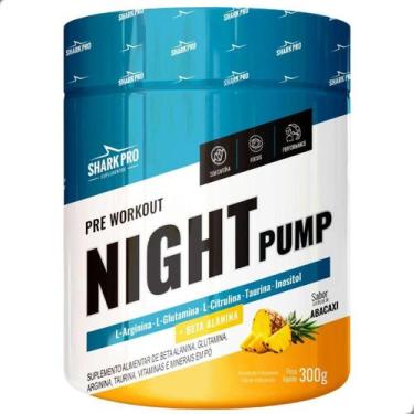 Imagem de Pre Workout Night Pump Sem Cafeina 300g Shark Pro, Abacaxi