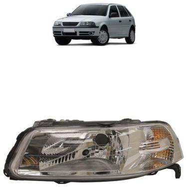 Imagem de Farol Dianteiro Gol G3 1999 2000 2001 2002 2003 2004 2005 Máscara Crom