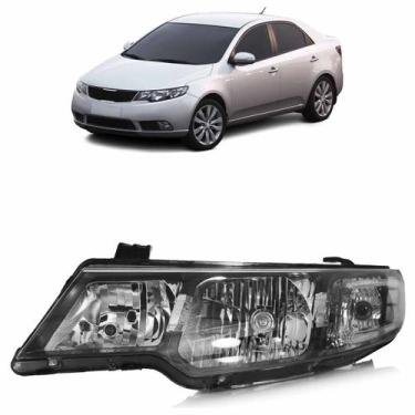 Imagem de Farol Dianteiro Cerato 2009 A 2012 Máscara Negra - Automotive Imports,