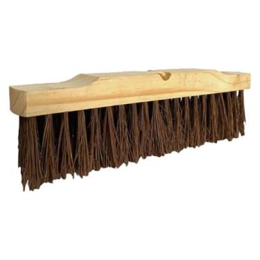 Imagem de Vassoura GARI Piaçava 40cm Madeira Vassourão Durável Para Pisos Calçad