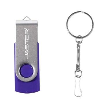 Imagem de Pen Drive USB Metálico Em Formato De Chave 4GB 8GB 16GB 32GB 64GB - JA