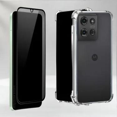 Imagem de Capinha Siilicone + Película Privativa de Vidro para Moto G75 5G - LXL