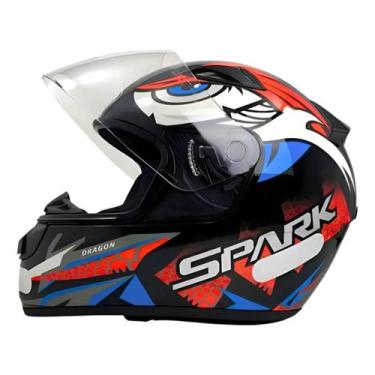 Imagem de Capacete Ebf Dragon Vermelho Tamanho:56, 56