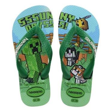 Imagem de Chinelo Havaianas Kids Minecraft Original, Vd patria, 35/36