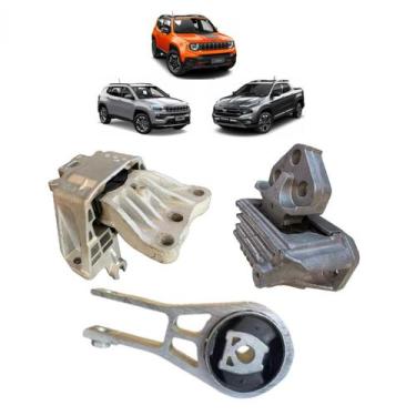 Imagem de Kit 3 Coxim Motor Câmbio Compass Renegade Toro 1.3 T270 At6 - Fiat/jee