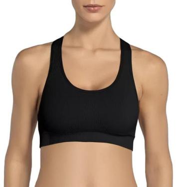 Imagem de Top Nadador Feminino Sustentação Roupa Academia Ginástica Fitness Lupo