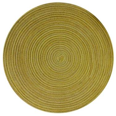 Imagem de Jogo americano pvc piaui 38cm redondo 4 pcs - Niazitex, Amarelo