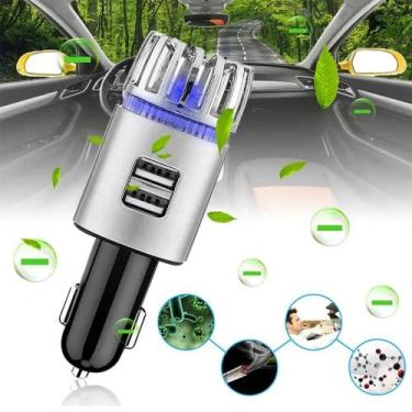 Imagem de Purificador De Ar Mini USB Para Carro, Ionizador De Ozônio E Anion, Ba