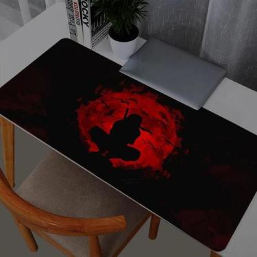 Imagem de Mousepad Gamer XXL Naruto Itachi Uchiha 900x400 Grande Para Mesa Acess