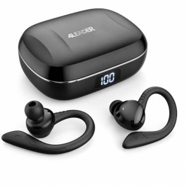 Imagem de 4Leader 4LSport Fone de Ouvido Bluetooth 5.4 Sem Fio com Cancelamento de Ruído Ativo (ANC) e Microfone - Headset Intra-auricular à Prova D'água IPX7, 20h de Bateria - para Corrida e Academia - Preto