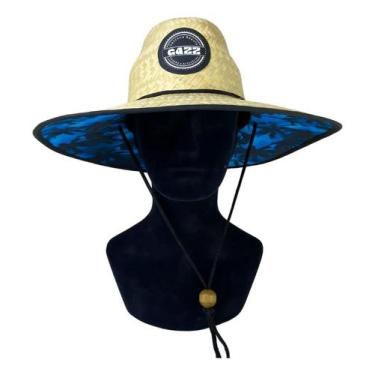 Imagem de Chapeu De Praia Surf De Palha Sombreiro Estampa Gazz Unissex - Congrat