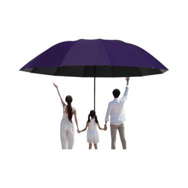 Imagem de Guarda-chuva Triplo Extra Grande De 130cm Com Proteção Eficaz Contra C
