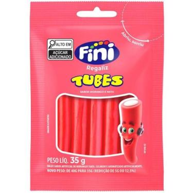 Imagem de Doce Tubes Morango 35G (display com 10 Unidades)