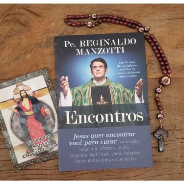 Imagem de Livro Encontros + Terço em Madeira Santa Chagas - Padre Reginaldo Manzotti