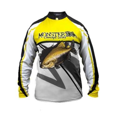 Imagem de Camiseta De Pesca Monster 3x Tambaqui New Fish 02 Proteção Solar Uv SSX Multicoisas