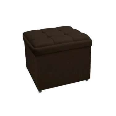 Imagem de Calçadeira Copenhague 90cm Solteiro Corano Marrom Adj Decor